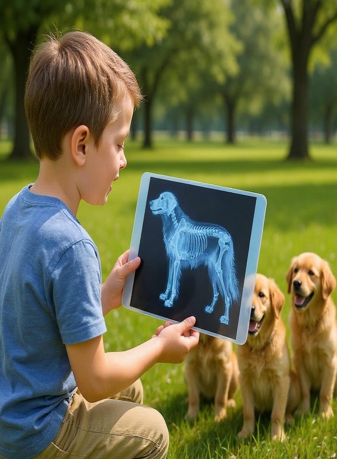 Odoorgames Pet Series Animal Xrays for Kids, Pet Xrays Set, Light Table Accessories, Perfect for Vet Role Play and Learning About Pets' Anatomy - Image 2